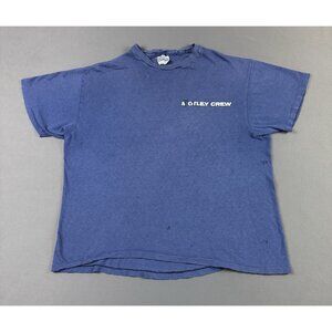 Rare Vintage 80s 90s Motley Crew Hanes Blue Sun Fade Shirt Thrashed Promo Tee